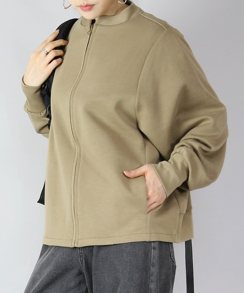 and it_(アンドイット)の「ダンボールニットゆったりこなれフルジップクルー(カーディガン/ボレロ・レディース・ベージュ/チャコール/ブラック・FREE)」の16枚目の写真