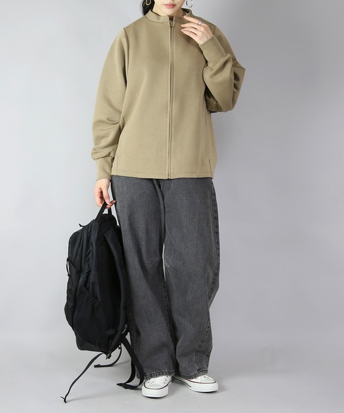 and it_(アンドイット)の「ダンボールニットゆったりこなれフルジップクルー(カーディガン/ボレロ・レディース・ベージュ/チャコール/ブラック・FREE)」の18枚目の写真