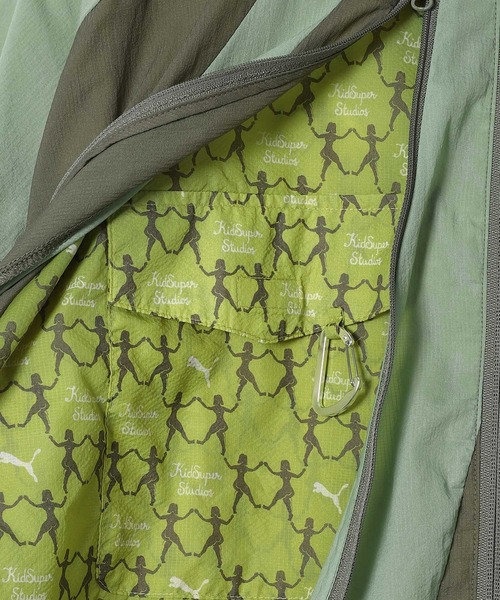 PUMA（プーマ）の「PUMA X KIDSUPER WINDBREAKER 629509-73（その他アウター・メンズ・グリーン・X-LARGE/MEDIUM/LARGE/SMALL）」の6枚目の写真