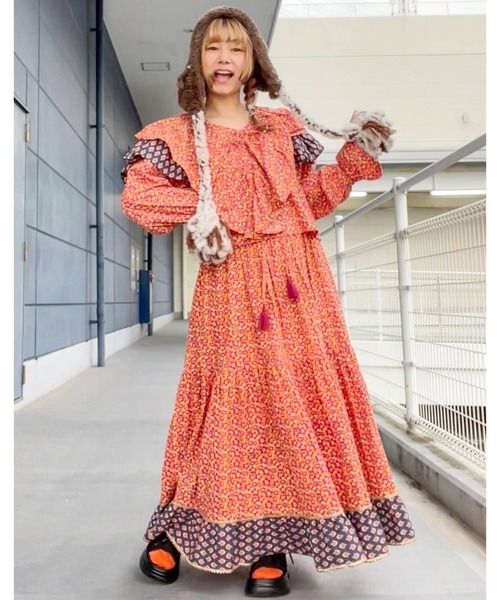 チャイハネ（チャイハネ）の「【チャイハネ】バグルアWAYトップス（その他トップス・レディース・オレンジ/ピンク・FREE）」の13枚目の写真