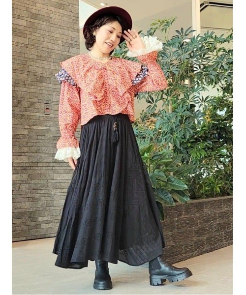 チャイハネ（チャイハネ）の「【チャイハネ】バグルアWAYトップス（その他トップス・レディース・オレンジ/ピンク・FREE）」の12枚目の写真