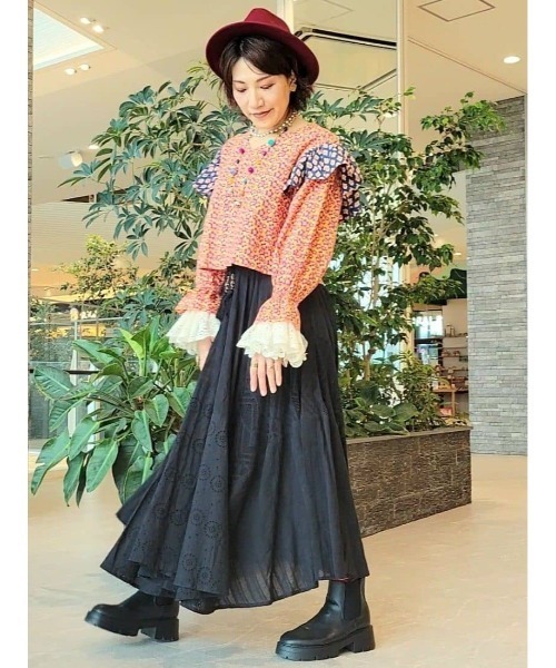 チャイハネ（チャイハネ）の「【チャイハネ】バグルアWAYトップス（その他トップス・レディース・オレンジ/ピンク・FREE）」の8枚目の写真