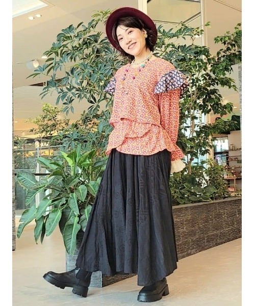 チャイハネ（チャイハネ）の「【チャイハネ】バグルアWAYトップス（その他トップス・レディース・オレンジ/ピンク・FREE）」の7枚目の写真