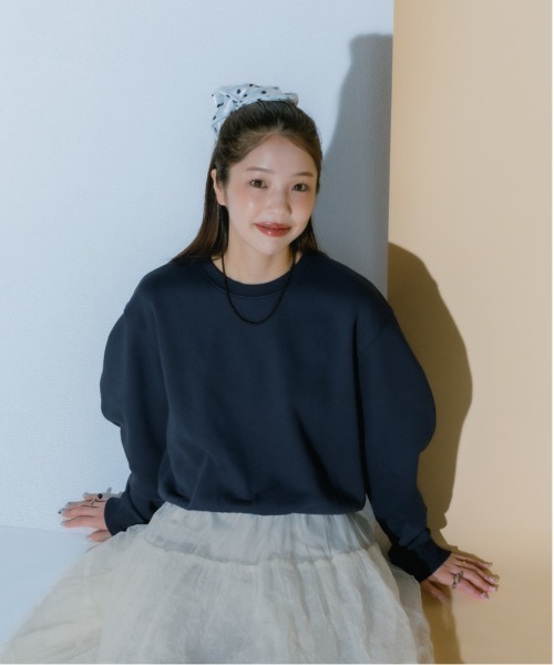 JEANASIS（ジーナシス）の「【フィー企画】パワショルスウェット/595534（スウェット・レディース・レッド/グレー/ネイビー・FREE）」の2枚目の写真