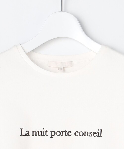 自由区（ジユウク）の「グラフィックロング カットソー（Tシャツ/カットソー・レディース・アイボリー系・46/44）」の18枚目の写真