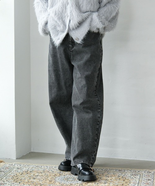 GLOBAL WORK(グローバルワーク)の「あったかワイドデニム/AND YUA ANY/593386(デニムパンツ・キッズ・ブルー系その他4/ブラック・MEDIUM/SMALL/LARGE)」の20枚目の写真