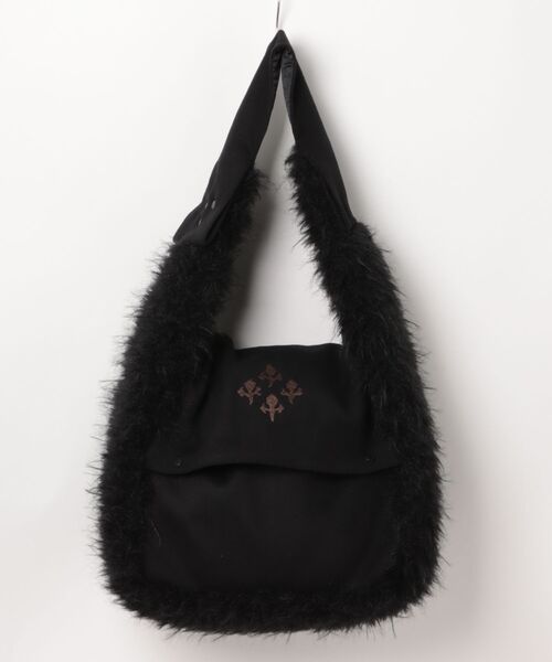L.H.P(エルエイチピー)の「aenrmous/エーノマース/Overfur Bag(ショルダーバッグ・レディース・ブラック・F)」の1枚目の写真