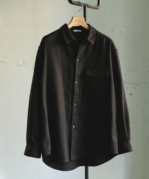 URBAN RESEARCH DOORS（アーバンリサーチドアーズ）の「フラノレギュラーカラーシャツ（シャツ/ブラウス・メンズ・ブラウン/ライトグレー/チャコールグレー・LARGE/MEDIUM）」の3枚目の写真