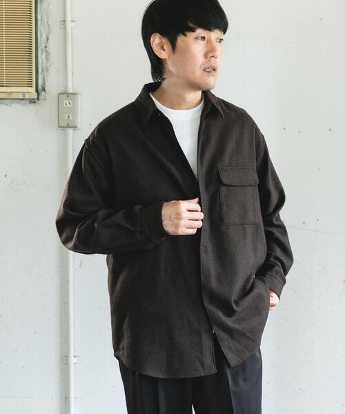 URBAN RESEARCH DOORS（アーバンリサーチドアーズ）の「フラノレギュラーカラーシャツ（シャツ/ブラウス・メンズ・ブラウン/ライトグレー/チャコールグレー・LARGE/MEDIUM）」の8枚目の写真