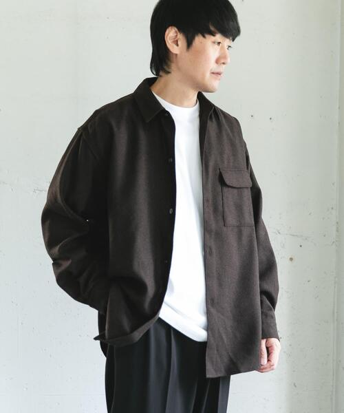 URBAN RESEARCH DOORS（アーバンリサーチドアーズ）の「フラノレギュラーカラーシャツ（シャツ/ブラウス・メンズ・ブラウン/ライトグレー/チャコールグレー・LARGE/MEDIUM）」の9枚目の写真