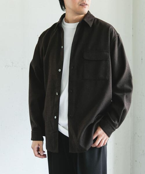 URBAN RESEARCH DOORS（アーバンリサーチドアーズ）の「フラノレギュラーカラーシャツ（シャツ/ブラウス・メンズ・ブラウン/ライトグレー/チャコールグレー・LARGE/MEDIUM）」の12枚目の写真