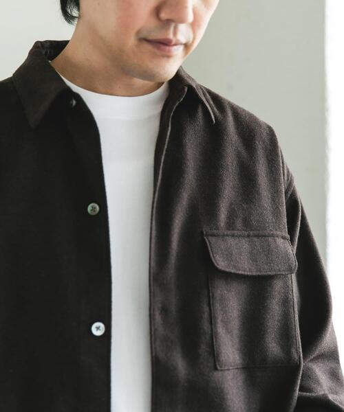 URBAN RESEARCH DOORS（アーバンリサーチドアーズ）の「フラノレギュラーカラーシャツ（シャツ/ブラウス・メンズ・ブラウン/ライトグレー/チャコールグレー・LARGE/MEDIUM）」の13枚目の写真