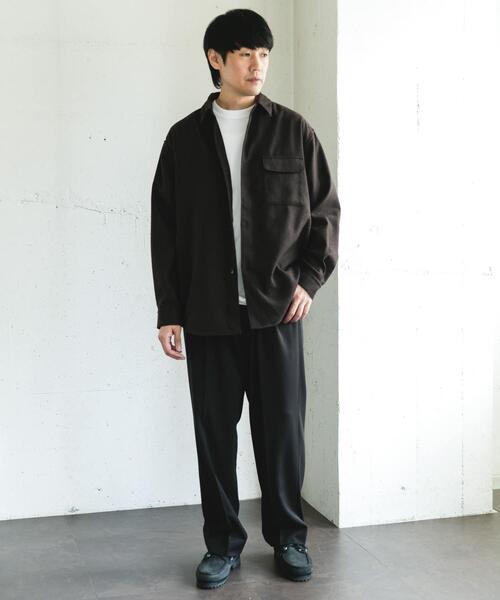 URBAN RESEARCH DOORS（アーバンリサーチドアーズ）の「フラノレギュラーカラーシャツ（シャツ/ブラウス・メンズ・ブラウン/ライトグレー/チャコールグレー・LARGE/MEDIUM）」の15枚目の写真