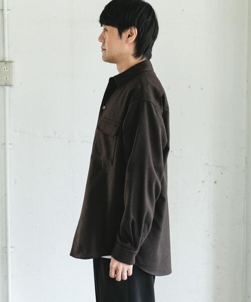 URBAN RESEARCH DOORS（アーバンリサーチドアーズ）の「フラノレギュラーカラーシャツ（シャツ/ブラウス・メンズ・ブラウン/ライトグレー/チャコールグレー・LARGE/MEDIUM）」の17枚目の写真