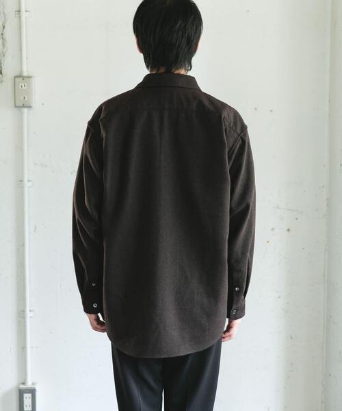 URBAN RESEARCH DOORS（アーバンリサーチドアーズ）の「フラノレギュラーカラーシャツ（シャツ/ブラウス・メンズ・ブラウン/ライトグレー/チャコールグレー・LARGE/MEDIUM）」の18枚目の写真