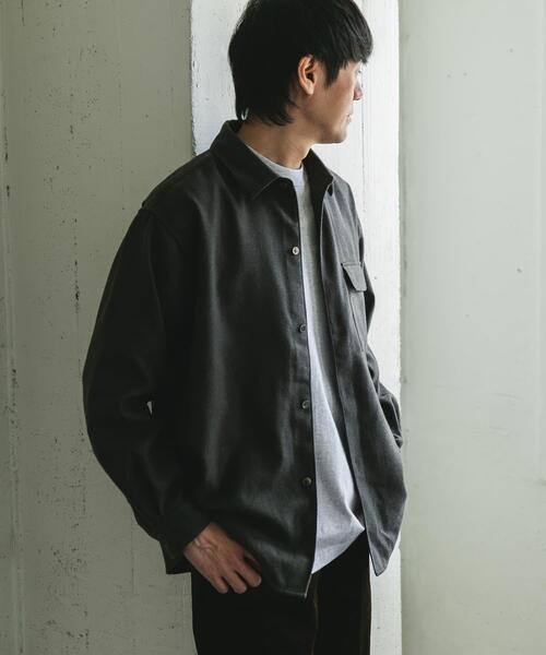 URBAN RESEARCH DOORS（アーバンリサーチドアーズ）の「フラノレギュラーカラーシャツ（シャツ/ブラウス・メンズ・ブラウン/ライトグレー/チャコールグレー・LARGE/MEDIUM）」の21枚目の写真