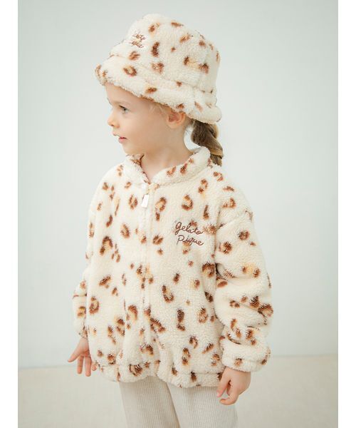gelato pique（ジェラートピケ）の「【KIDS】フリースブルゾン（ブルゾン・キッズ・ブルー/ピンク/ベージュ・90/100/110/120）」の18枚目の写真