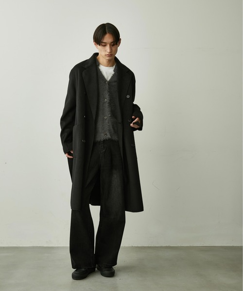 BLANK HOTEL(ブランクホテル)の「Belted Chesterfield Coat / ベルテッドチェスターコート(チェスターコート・メンズ・ブラック/グレー・M/L)」の16枚目の写真