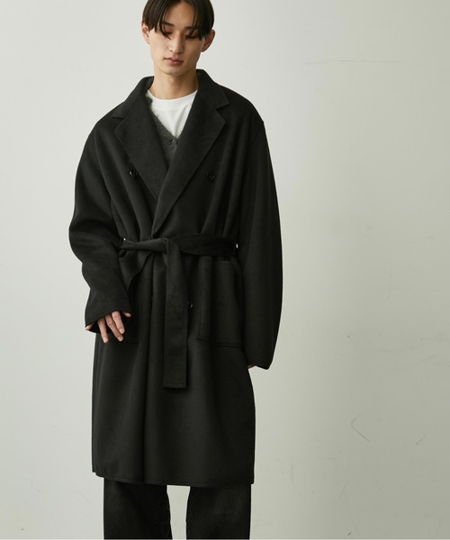 BLANK HOTEL(ブランクホテル)の「Belted Chesterfield Coat / ベルテッドチェスターコート(チェスターコート・メンズ・ブラック/グレー・M/L)」の15枚目の写真