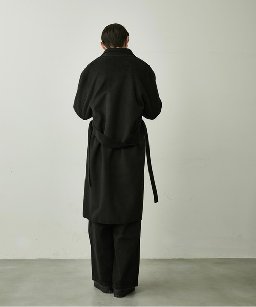 BLANK HOTEL(ブランクホテル)の「Belted Chesterfield Coat / ベルテッドチェスターコート(チェスターコート・メンズ・ブラック/グレー・M/L)」の19枚目の写真