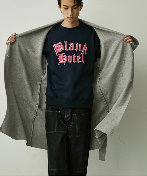 BLANK HOTEL(ブランクホテル)の「Belted Chesterfield Coat / ベルテッドチェスターコート(チェスターコート・メンズ・ブラック/グレー・M/L)」の14枚目の写真