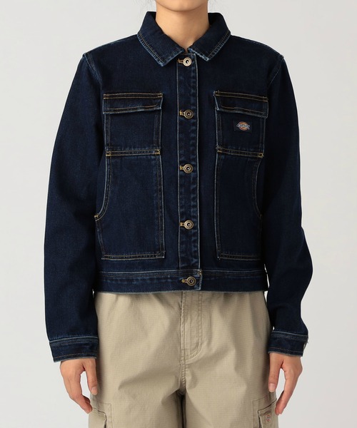 Dickies（ディッキーズ）の「デニムジャケット（デニムジャケット・レディース・インディゴブルー/ブラック系その他・SMALL/MEDIUM）」の6枚目の写真