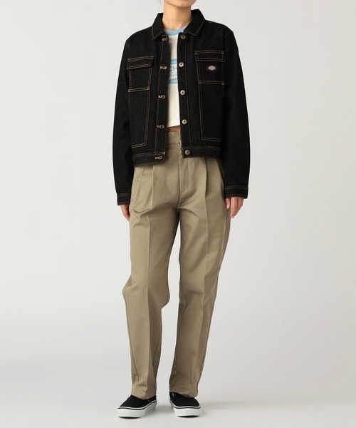 Dickies（ディッキーズ）の「デニムジャケット（デニムジャケット・レディース・インディゴブルー/ブラック系その他・SMALL/MEDIUM）」の13枚目の写真