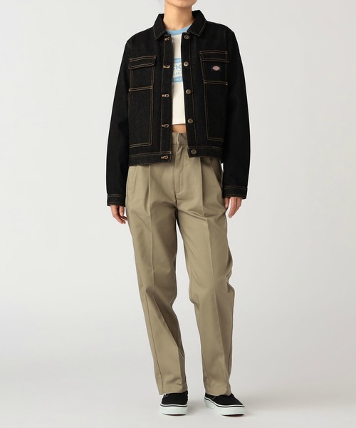 Dickies（ディッキーズ）の「デニムジャケット（デニムジャケット・レディース・インディゴブルー/ブラック系その他・SMALL/MEDIUM）」の14枚目の写真