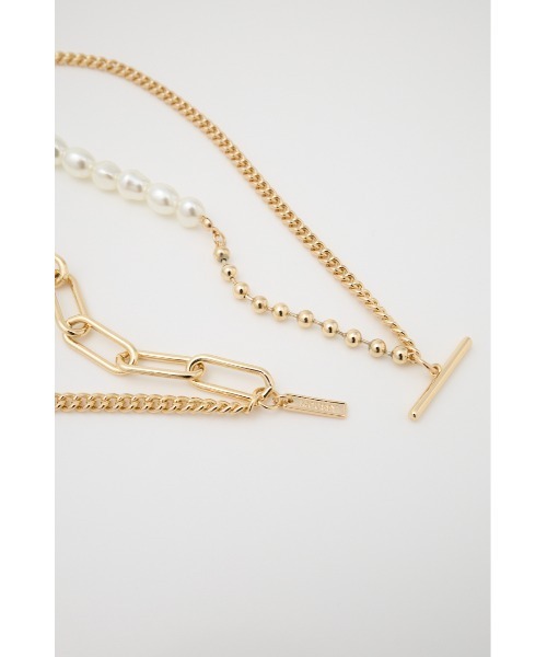 MOUSSY(マウジー)の「ASYMMETRY F/PEARL ネックレス(ネックレス・レディース・ゴールド/シルバー・FREE)」の6枚目の写真