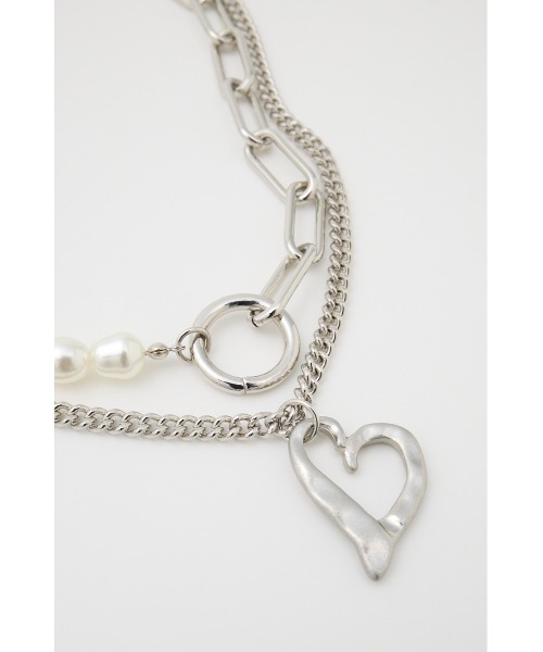 MOUSSY(マウジー)の「ASYMMETRY F/PEARL ネックレス(ネックレス・レディース・ゴールド/シルバー・FREE)」の11枚目の写真