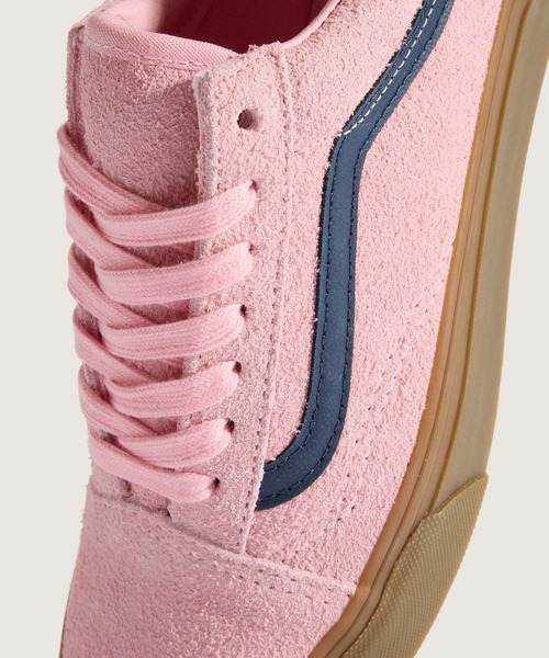 VANS（バンズ）の「オールドスクール ヘアリースエード / Old Skool HAIRY SUEDE PINK/NAV VN000E9TBIZ1（スニーカー・メンズ・ピンク・4.5/5/7/4/5.5/6.5/6）」の5枚目の写真