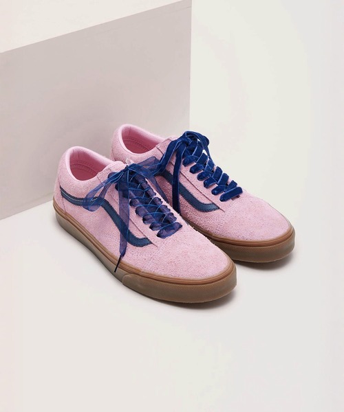 VANS（バンズ）の「オールドスクール ヘアリースエード / Old Skool HAIRY SUEDE PINK/NAV VN000E9TBIZ1（スニーカー・メンズ・ピンク・4.5/5/7/4/5.5/6.5/6）」の7枚目の写真