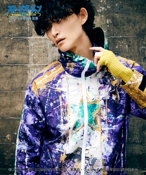 glamb(グラム)の「High Neck Jotaro Jacket(その他アウター・メンズ・ブラック/パープル・M/L/XL/S)」の14枚目の写真