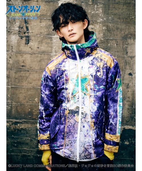 glamb(グラム)の「High Neck Jotaro Jacket(その他アウター・メンズ・ブラック/パープル・M/L/XL/S)」の18枚目の写真