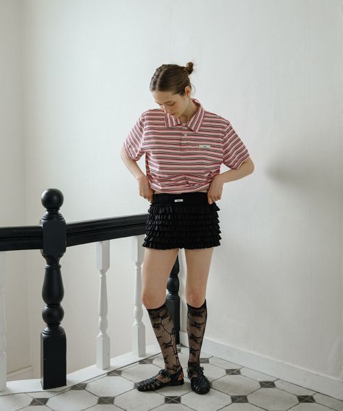 LETERIE(レテリー)の「CANCAN FRILL MINI SHORTS_BLACK(その他パンツ・レディース・ブラック・FREE)」の3枚目の写真