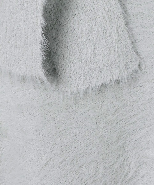 JEANASIS（ジーナシス）の「【25quee】リボンニットフーディ/617709（ニット/セーター・レディース・グレー/ブラック/ライトブルー・FREE）」の20枚目の写真