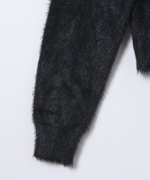 JEANASIS（ジーナシス）の「【25quee】リボンニットフーディ/617709（ニット/セーター・レディース・グレー/ブラック/ライトブルー・FREE）」の14枚目の写真