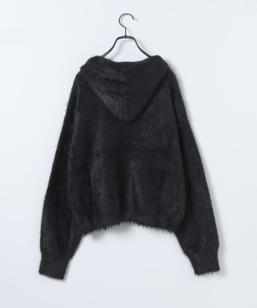 JEANASIS（ジーナシス）の「【25quee】リボンニットフーディ/617709（ニット/セーター・レディース・グレー/ブラック/ライトブルー・FREE）」の16枚目の写真