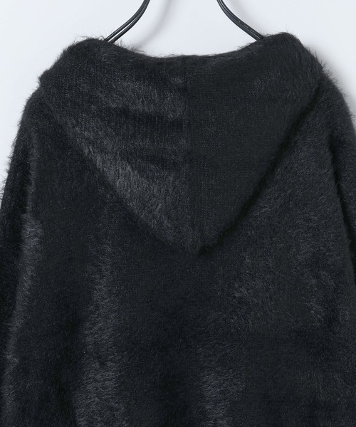 JEANASIS（ジーナシス）の「【25quee】リボンニットフーディ/617709（ニット/セーター・レディース・グレー/ブラック/ライトブルー・FREE）」の17枚目の写真