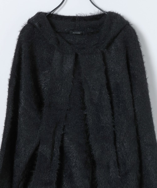 JEANASIS（ジーナシス）の「【25quee】リボンニットフーディ/617709（ニット/セーター・レディース・グレー/ブラック/ライトブルー・FREE）」の18枚目の写真