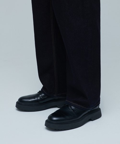 MUSINSA STANDARD（ムシンサスタンダード）の「ワンタックルーズテーパードデニムパンツ [ディープインディゴ]（デニムパンツ・メンズ・その他・31/33/26/27/28/29/38/42/36/34/32/30/40）」の8枚目の写真