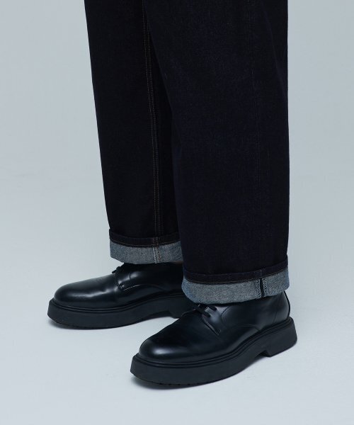 MUSINSA STANDARD（ムシンサスタンダード）の「ワンタックルーズテーパードデニムパンツ [ディープインディゴ]（デニムパンツ・メンズ・その他・31/33/26/27/28/29/38/42/36/34/32/30/40）」の9枚目の写真
