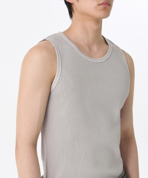 MUSINSA STANDARD（ムシンサスタンダード）の「ピグメントタンクトップ [アッシュグレー]（Tシャツ/カットソー・メンズ・その他・SMALL/XXX-LARGE/LARGE/X-LARGE/MEDIUM/XX-LARGE）」の3枚目の写真