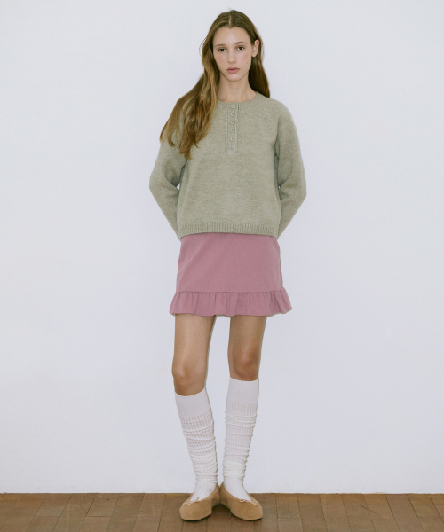 SINOON(シヌーン)の「Frill Mini Skirt (Pink)(スカート・レディース・ピンク・SMALL/MEDIUM)」の4枚目の写真