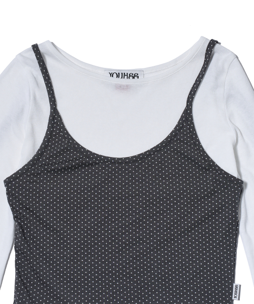 YOUHEE（ユヒ）の「HALTER NECK LAYERED LONG SLEEVE WHITE（Tシャツ/カットソー・レディース・その他・SMALL/MEDIUM）」の5枚目の写真