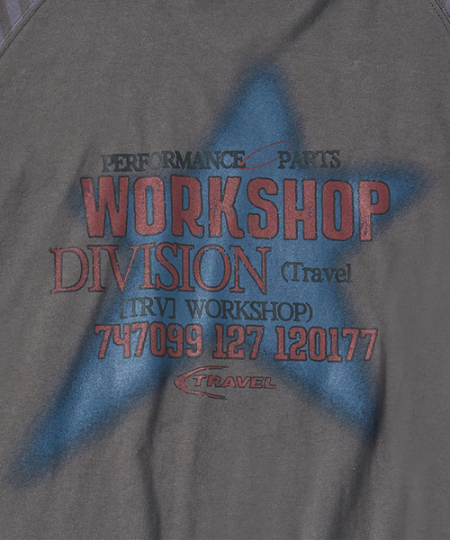 TRAVEL(トラベル)の「スプレースターストライプラグランロングスリーブチャコール(Tシャツ/カットソー・レディース・その他・SMALL/MEDIUM/LARGE)」の4枚目の写真