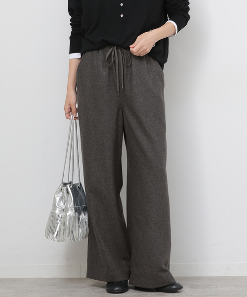 JOURNAL STANDARD relume(ジャーナルスタンダード レリューム)の「ウールミックスフラノイージーワイド(その他パンツ・レディース・チャコールグレー/カーキ/ライトグレー・36/38)」の8枚目の写真