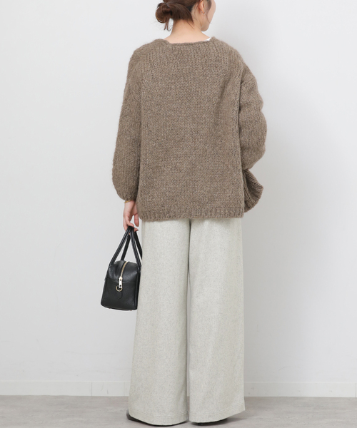 JOURNAL STANDARD relume(ジャーナルスタンダード レリューム)の「ウールミックスフラノイージーワイド(その他パンツ・レディース・チャコールグレー/カーキ/ライトグレー・36/38)」の15枚目の写真