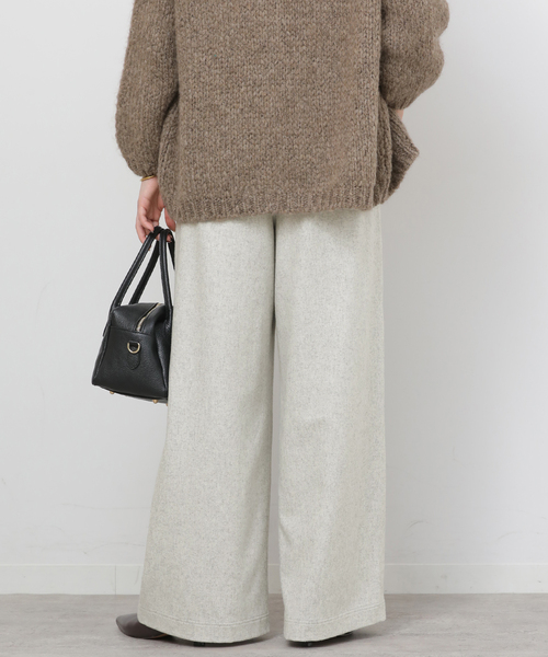 JOURNAL STANDARD relume(ジャーナルスタンダード レリューム)の「ウールミックスフラノイージーワイド(その他パンツ・レディース・チャコールグレー/カーキ/ライトグレー・36/38)」の18枚目の写真