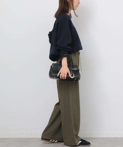 JOURNAL STANDARD relume(ジャーナルスタンダード レリューム)の「ウールミックスフラノイージーワイド(その他パンツ・レディース・チャコールグレー/カーキ/ライトグレー・36/38)」の21枚目の写真